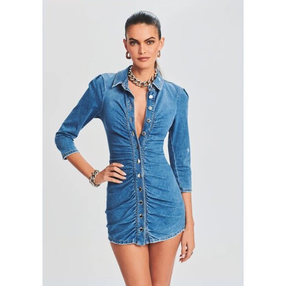 Retrofête Gigi DenimDress Size XS - Picture 2 of 8